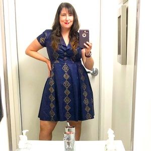 Vintage reproduction. Custom made from Etsy. Similar to size 14/16.